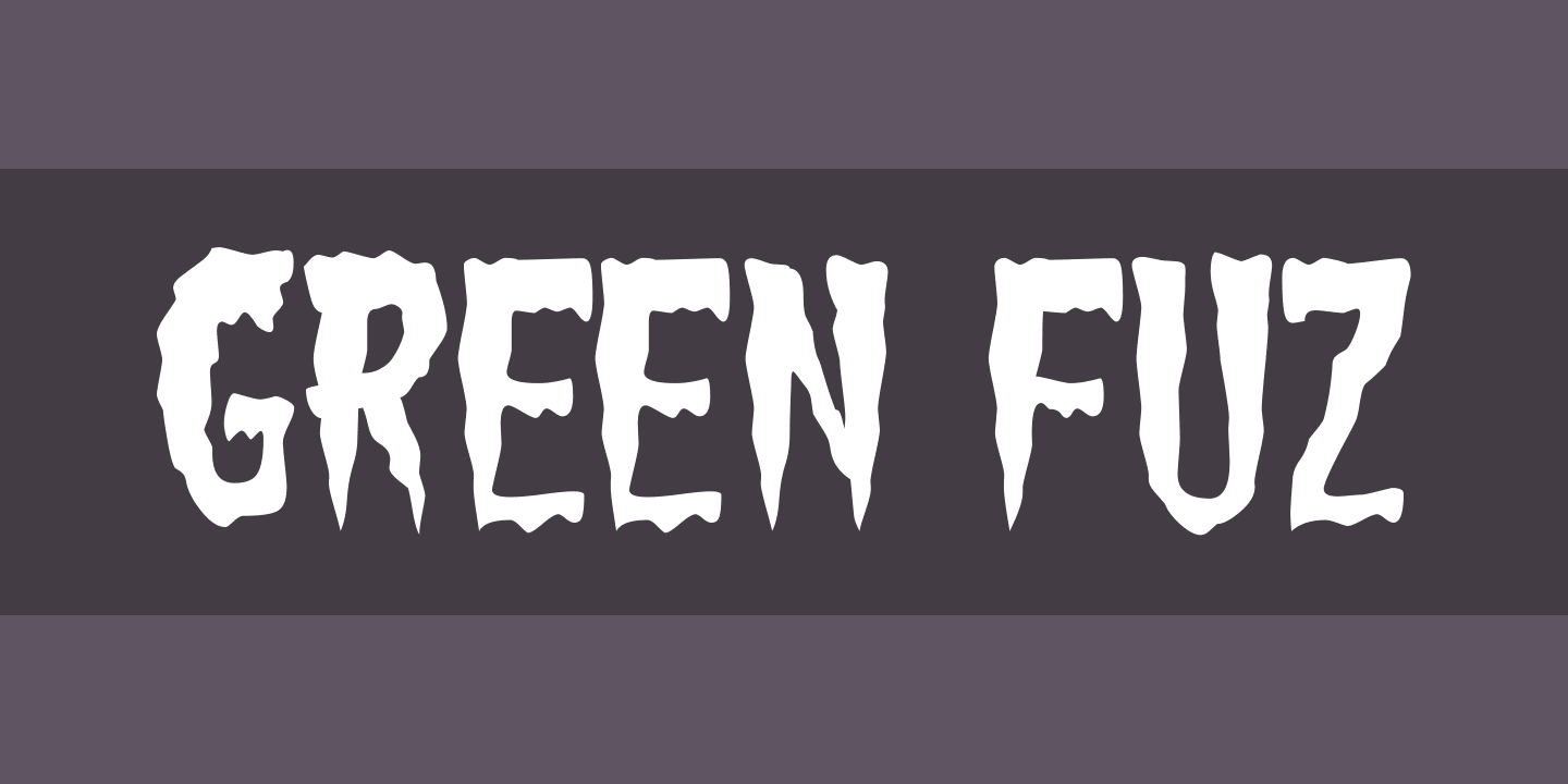 Пример шрифта Green Fuz